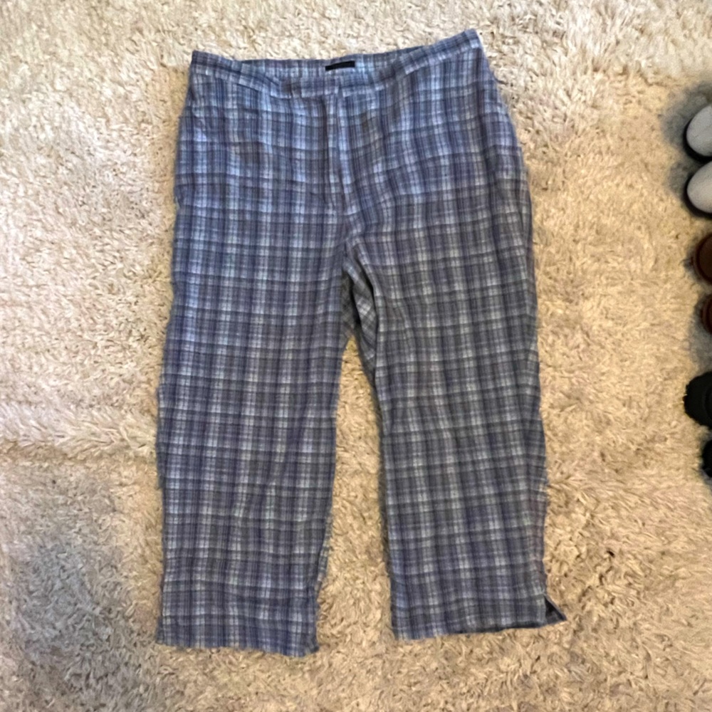 plaid capris